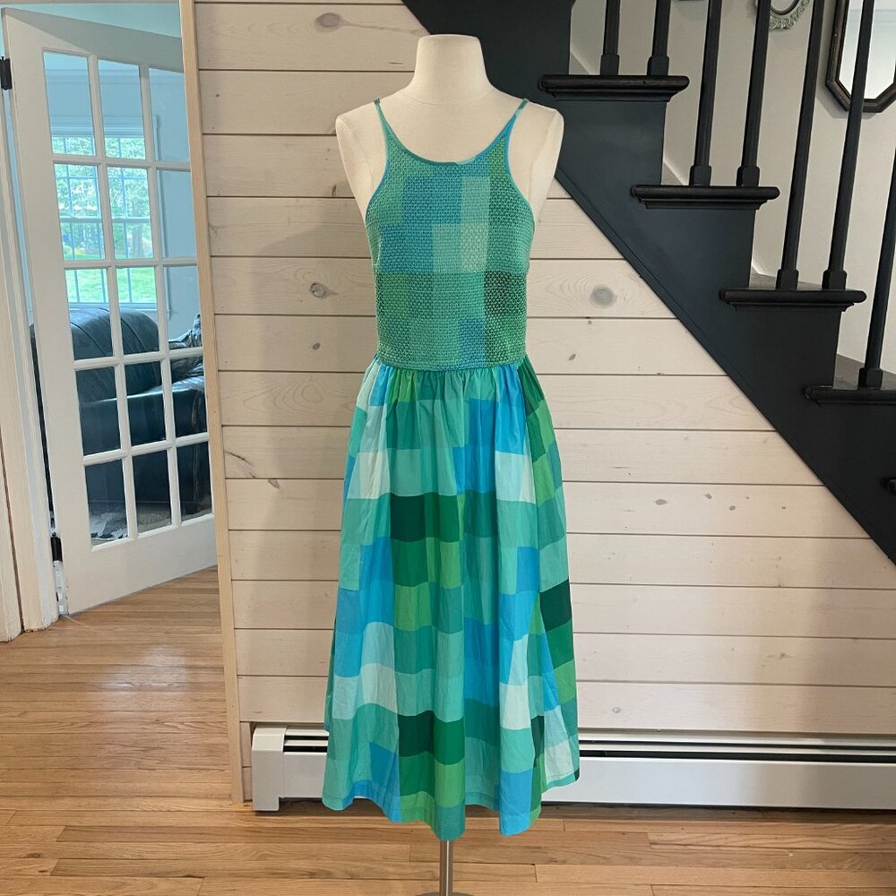 Plenty by Tracy Reese Smocked Halter A-Line Dress Size Large - Picture 6 of 14